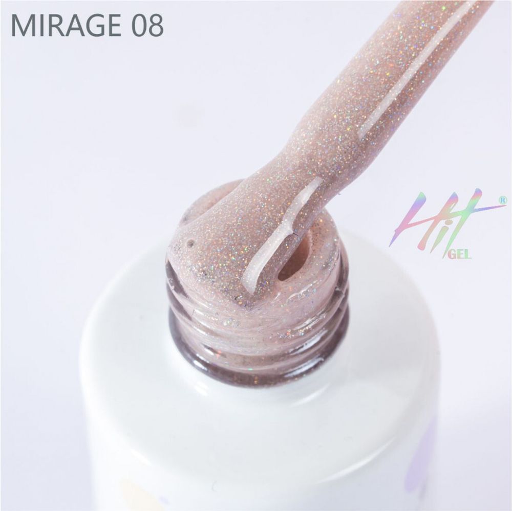 HIT gel, Гель-лак &quot;Mirage&quot; №08, 9 мл