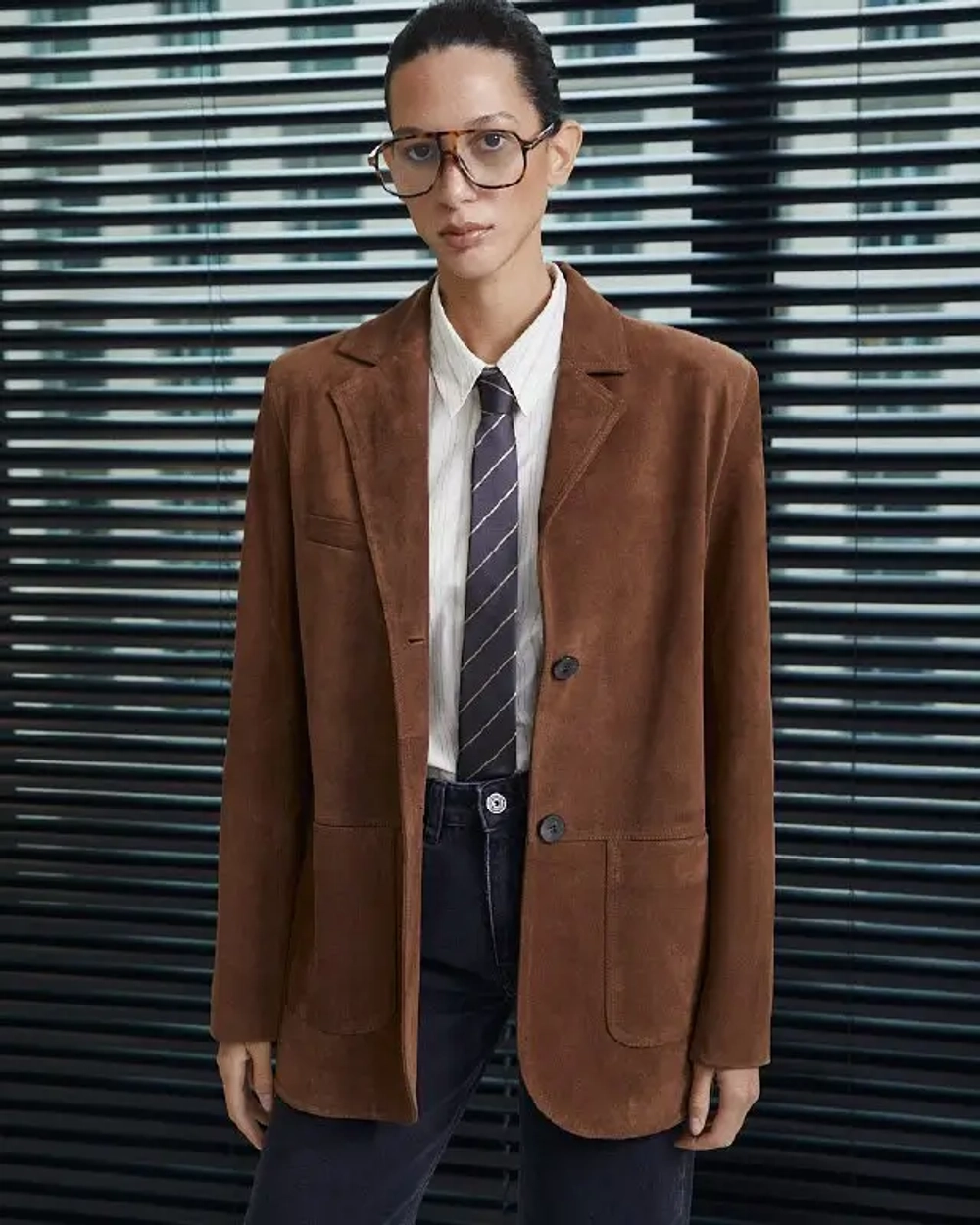 Жакет ЗАМША, Горчичный