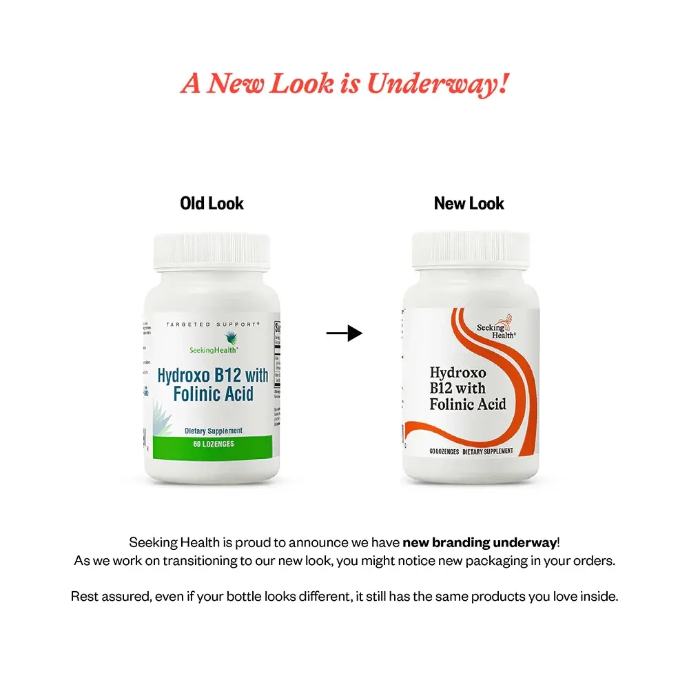 Hydroxo B12 with Folinic Acid 60 таблеток Seeking Health