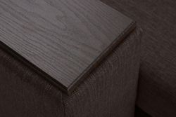 Угловой диван-кровать из массива бруса Вольберг со столиком