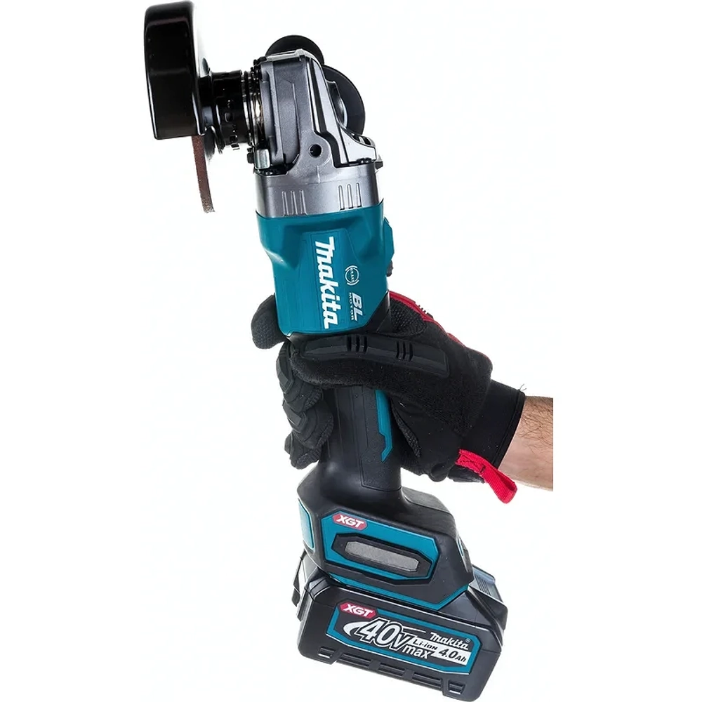 Makita GA004GM201 сетевая ушм (болгарка) ( 2 x 4 Ач, З/У) GA004GM201