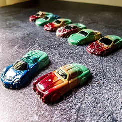 484 | Форма для шоколадных конфет "Машинки" (275*175 мм)