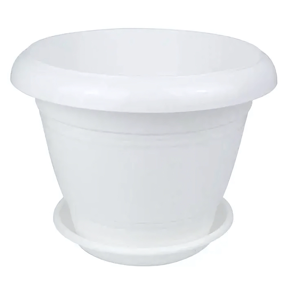Горшок Фестона, D17, 1,6 л, белый с поддоном
