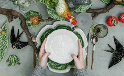 Тарелка десертная Bordallo Pinheiro Cabbage бежевая (19 см)