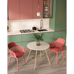 Стол Eames DSW NEW D80 бежевый