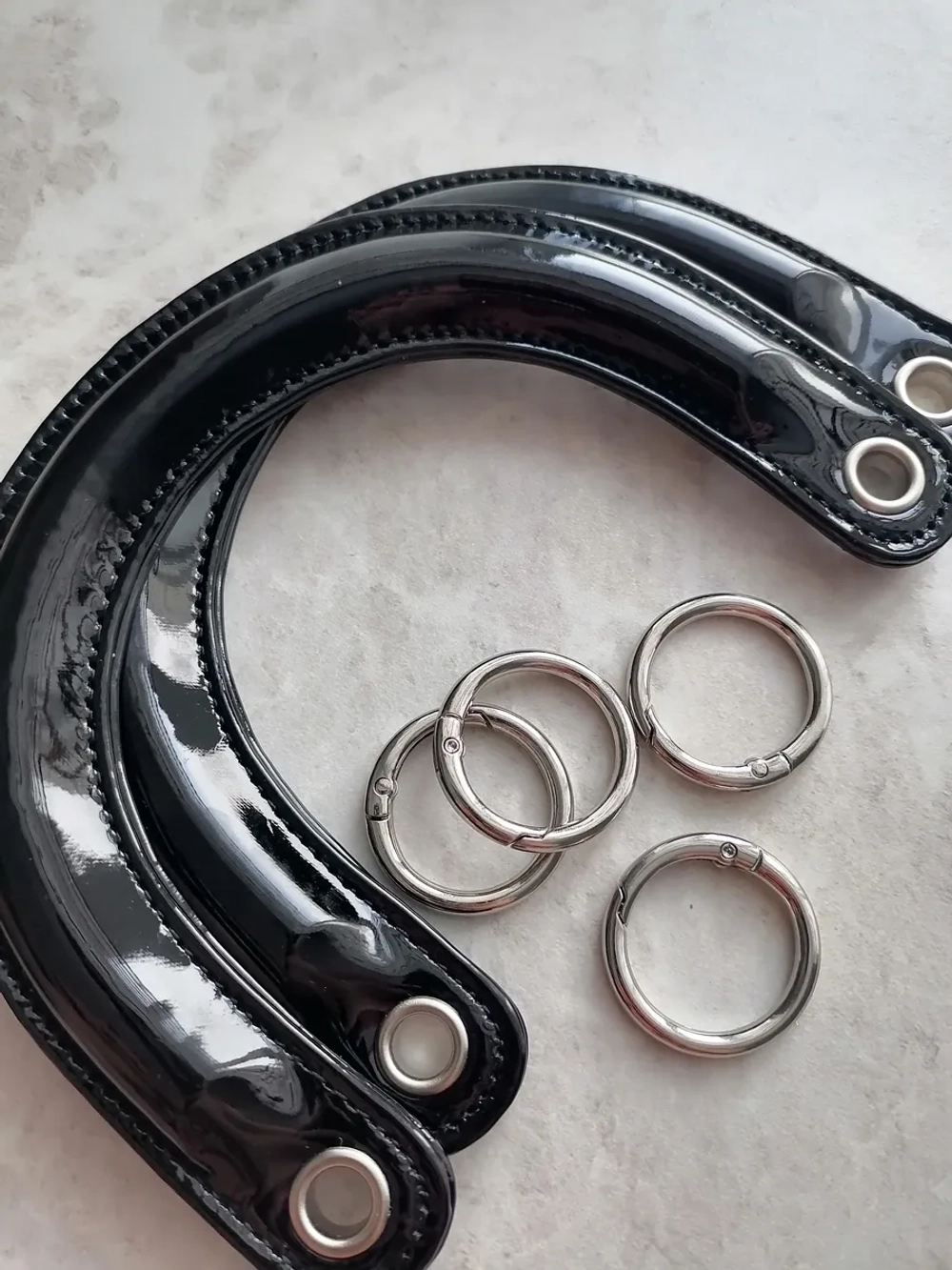 Ручки для сумки лакированные