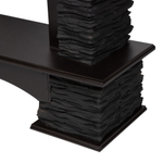 Портал Firelight Pietra Nuovo Classic камень сланец чёрный, шпон венге