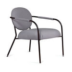 Лаунж кресло EGO, велюр серый