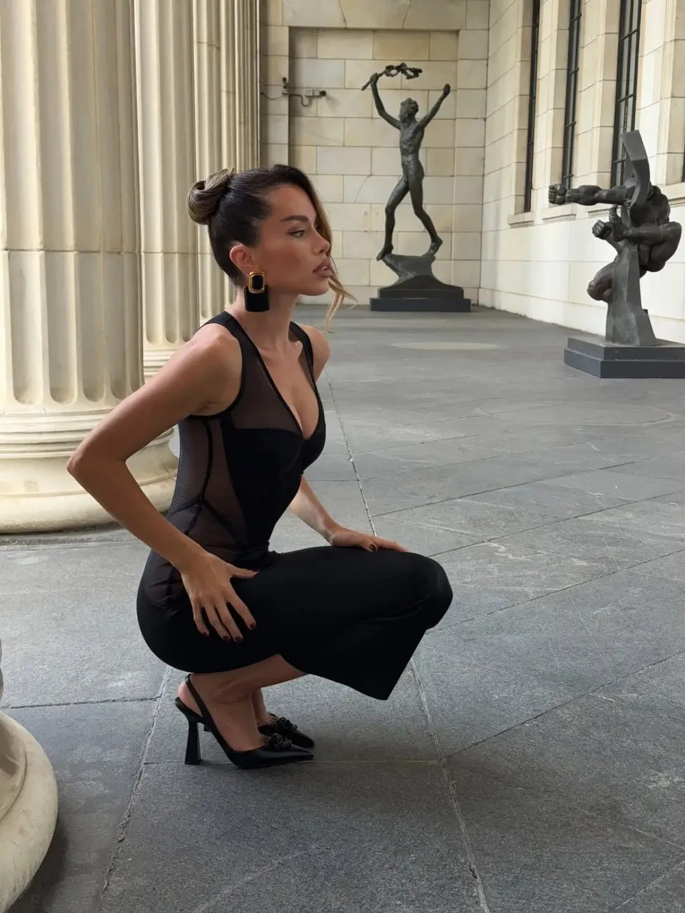 Платье-корсет Greta, Черный