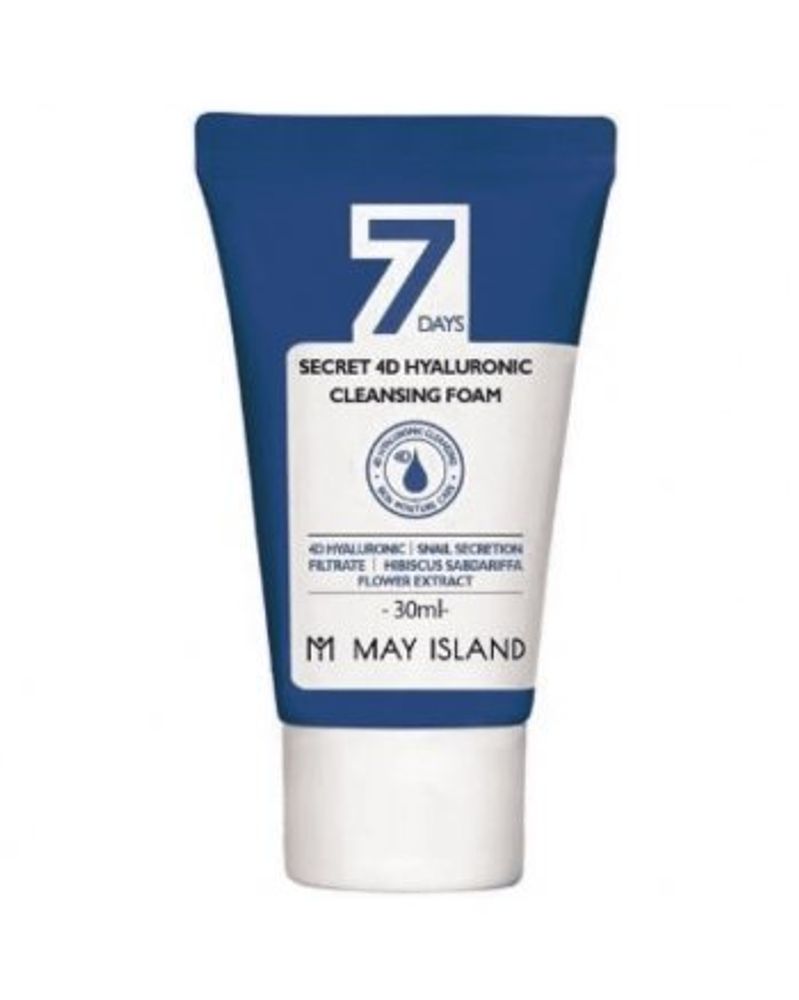 May Island 7 Days Secret 4D Hyaluronic Cleansing Foam пенка для умывания с гиалуроновой кислотой
