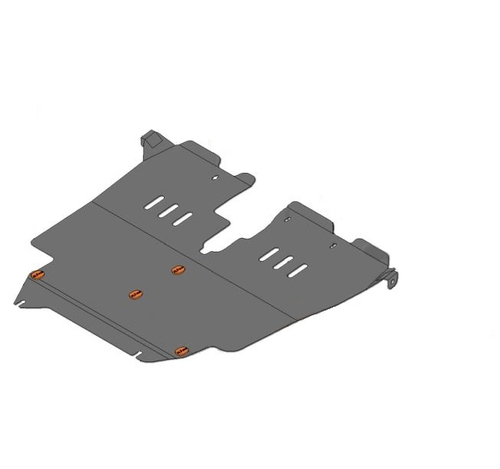 Защита картера и КПП (сталь 2 мм) для Toyota Corolla Spacio (E110) 1997-2001 (V - 1.8 4WD) Alfeco.ALF24107st