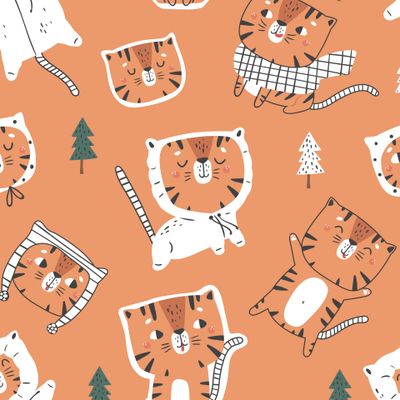 Тигрята на оранжевом