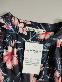 Платье Zarina с цветами 44 размер