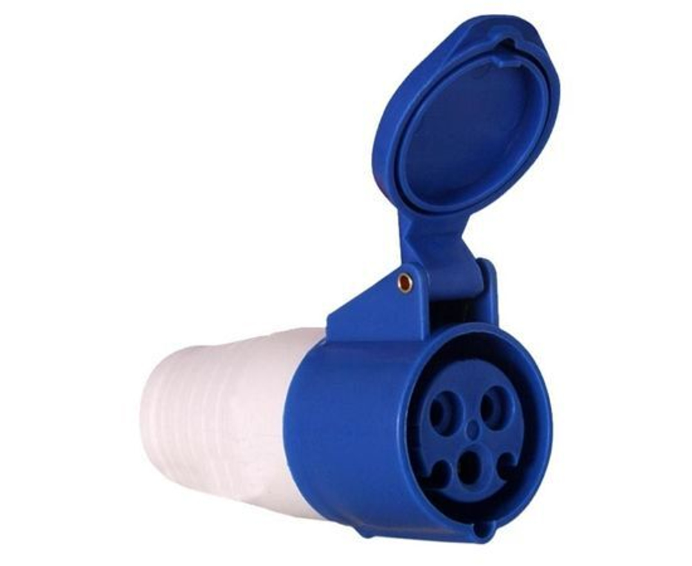 Розетка переносная 223 2Р+РЕ 32А 220В IP44 код. ps-223-32-220 EKF ( 1шт. )