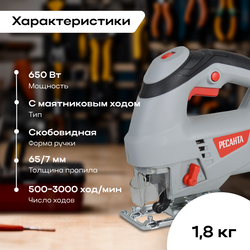 Лобзик электрический РЕСАНТА Л-65/650