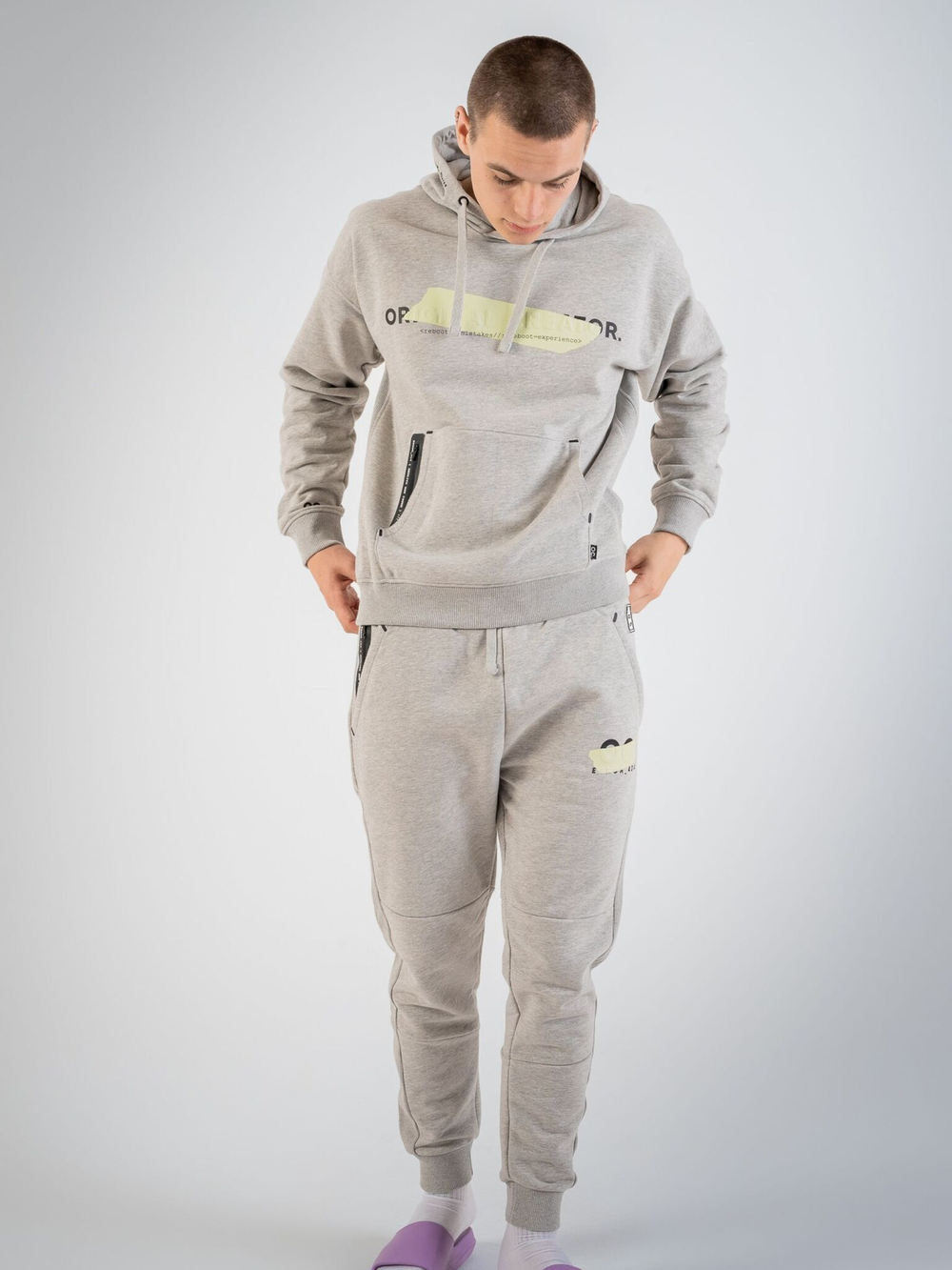 Спортивные штаны мужские ORIGINAL CREATOR, ERROR_404 JOGGERS, Серый