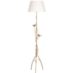 Светильник напольный торшер Терра с абажуром Сити-2 Кремовый