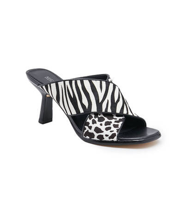 Шлепанцы кожаные gideon Michael Kors - черный(40T2GDMS1H)