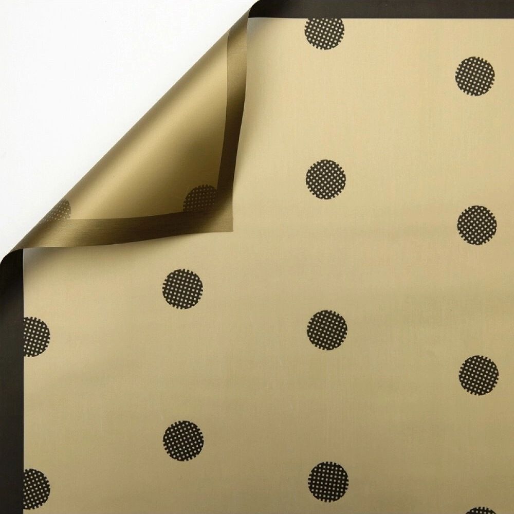 ЛИСТ &quot;Пиксельный горох&quot; 58*58/20шт ЗОЛОТОЙ/ЧЕРНЫЙ