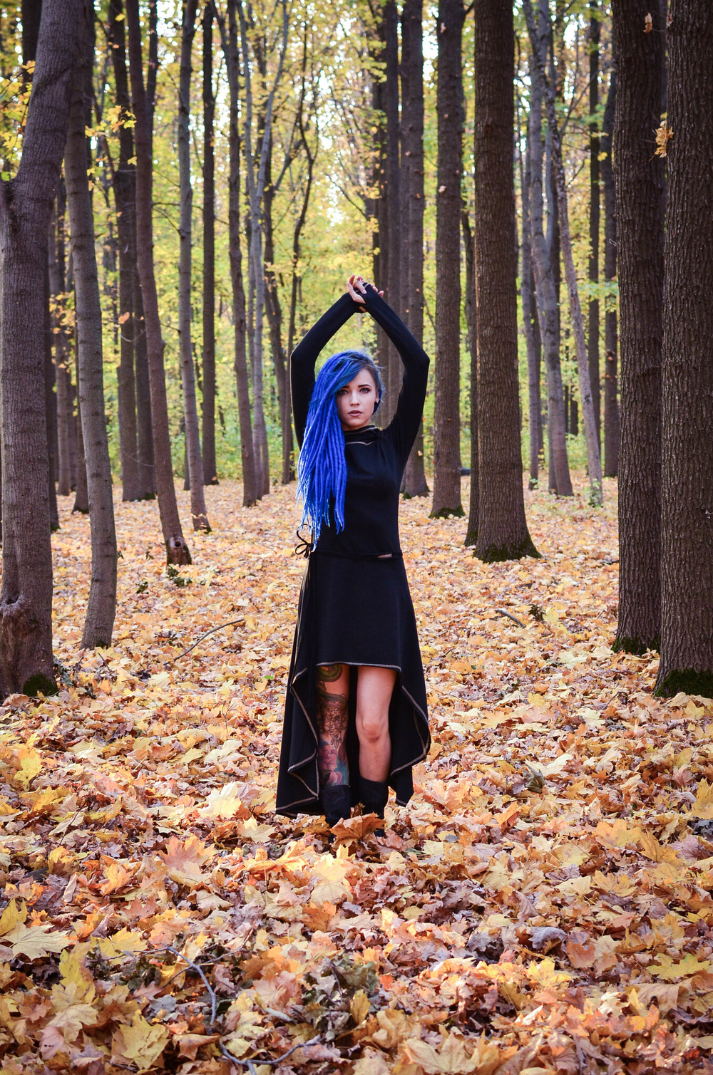 Платье Chintamani с длинным рукавом черное