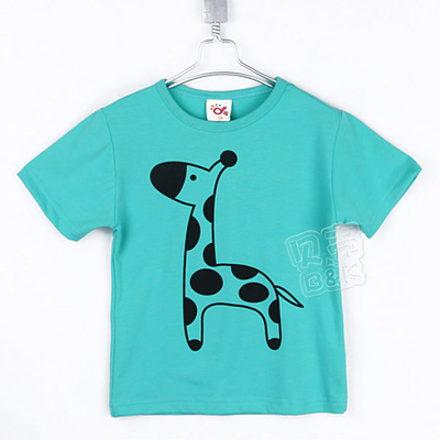Футболка детская с принтом жирафа