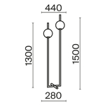 Напольный светильник (торшер) Maytoni Z020FL-L12BS3K