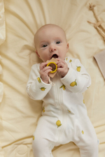 1400-154 Комбинезон на молнии (лимончики на молочном)