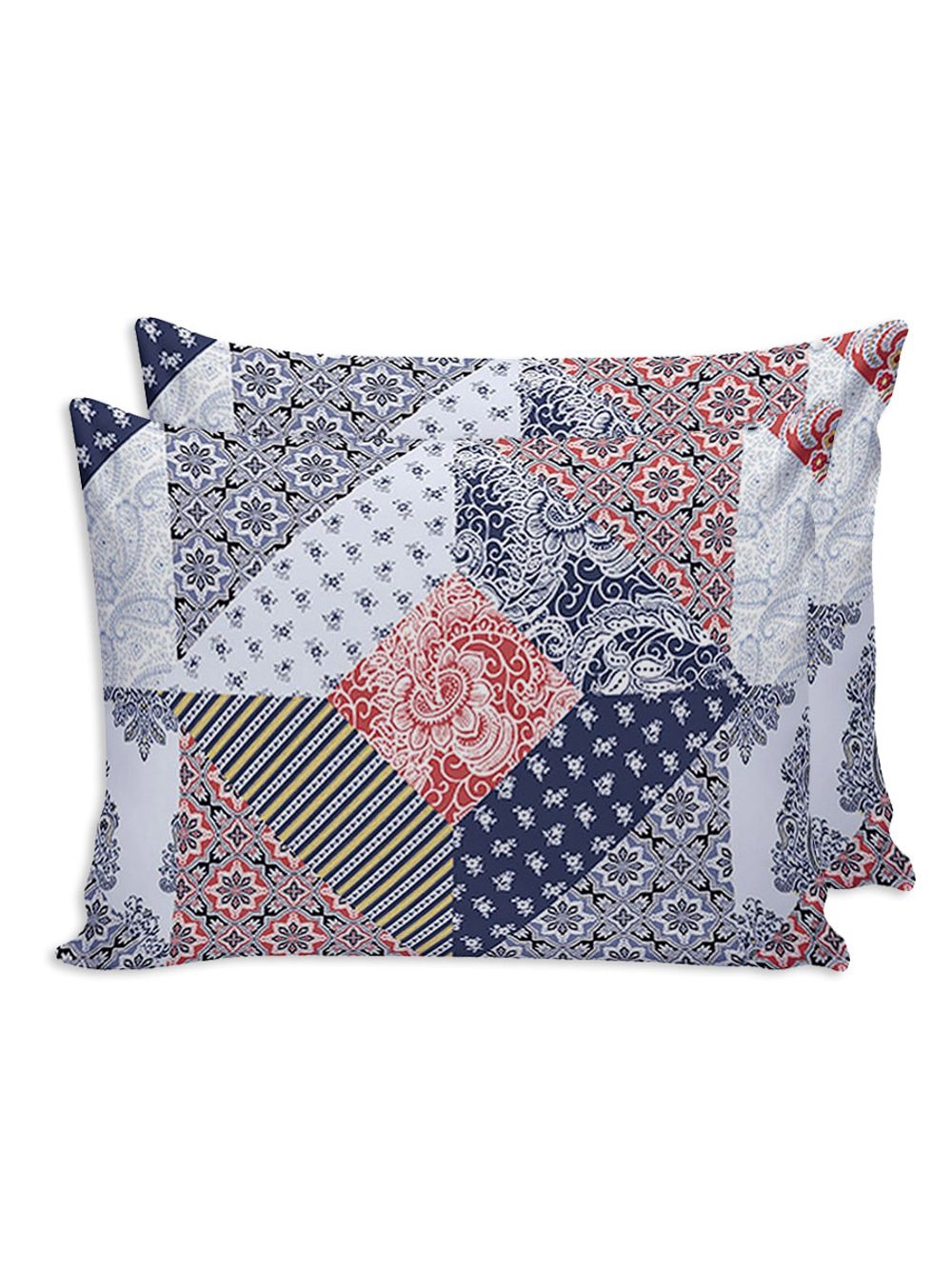 Наволочка комплект 2шт Сказка "Пэчворк" 40х60 см, перкаль