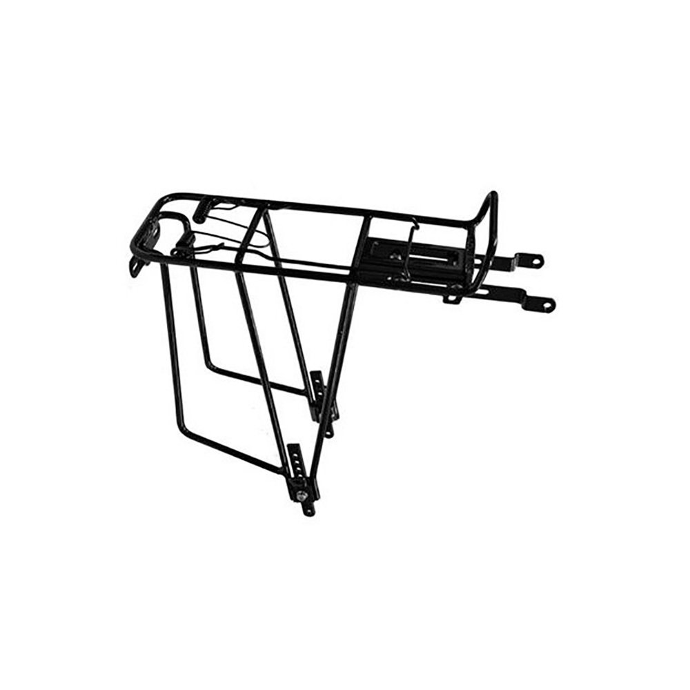 Багажник alloy задний с клипсой, регулируемый 24"-28", цвет чёрный