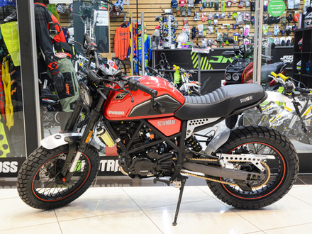 Мотоцкил FUEGO SCRAMBLER LUX 300 ПТС (красный)