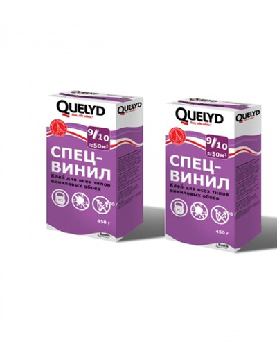 Клей обойный Quelyd Спецвинил, 0,45 кг 2шт