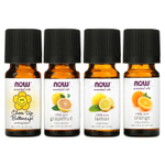 NOW Foods, Solutions, Put Some Pep in Your Step, набор эфирных масел для бодрости, 4 флакона по 10 мл (1,3 жидк. Унции)