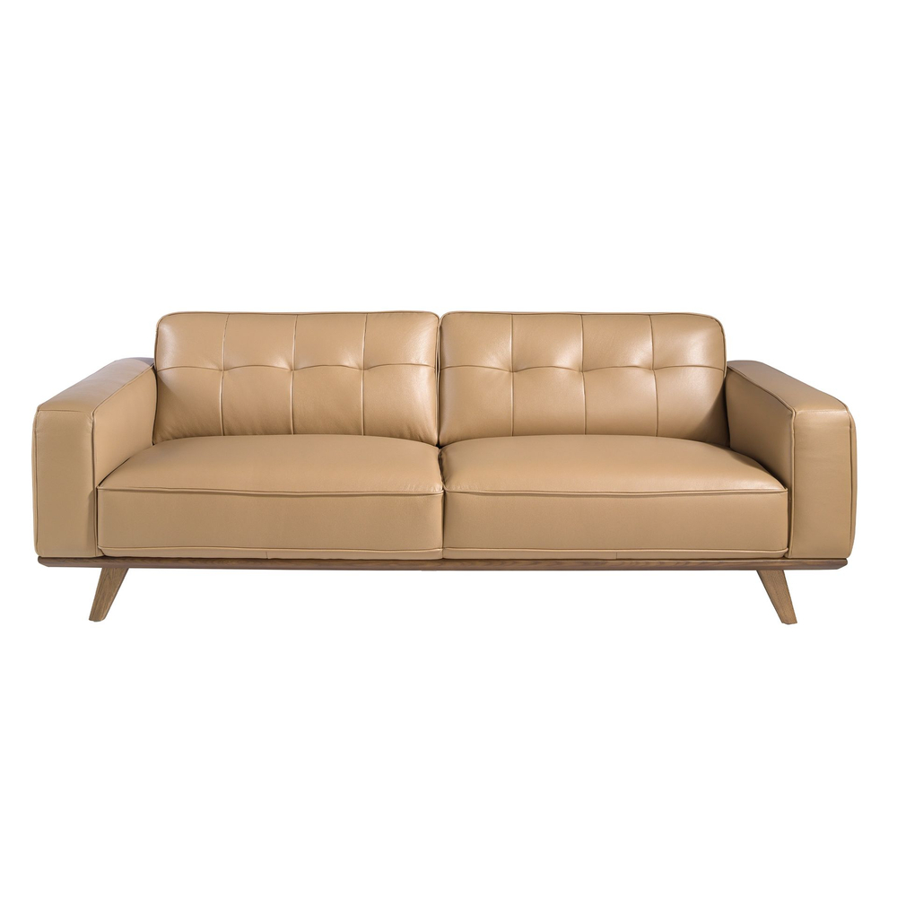 Диван 3-х местный 6120/5606-3P-M5668 с обивкой из стеганой кожи