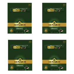 Кофе растворимый Monarch Original, 30 стиков (Монарх) х 4 шт