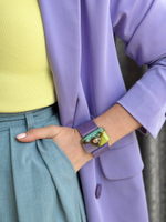 Браслет Cuero 3cm118 фиолет