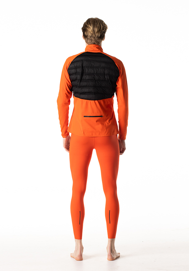 ЛОНГСЛИВ С ПУХОВОЙ ВСТАВКОЙ МУЖСКОЙ LONG SLEEVE DOWN PUFFER | TANGERINE