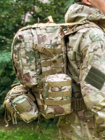 Рюкзак тактический Legioner 55 л с подсумками Cordura 600D Мультикам