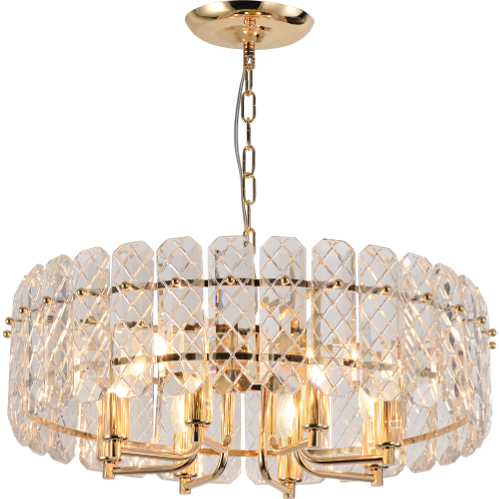 Люстра Rivoli Sylvia 1049-308 8 х Е14 40 Вт хрусталь | Хрусталь