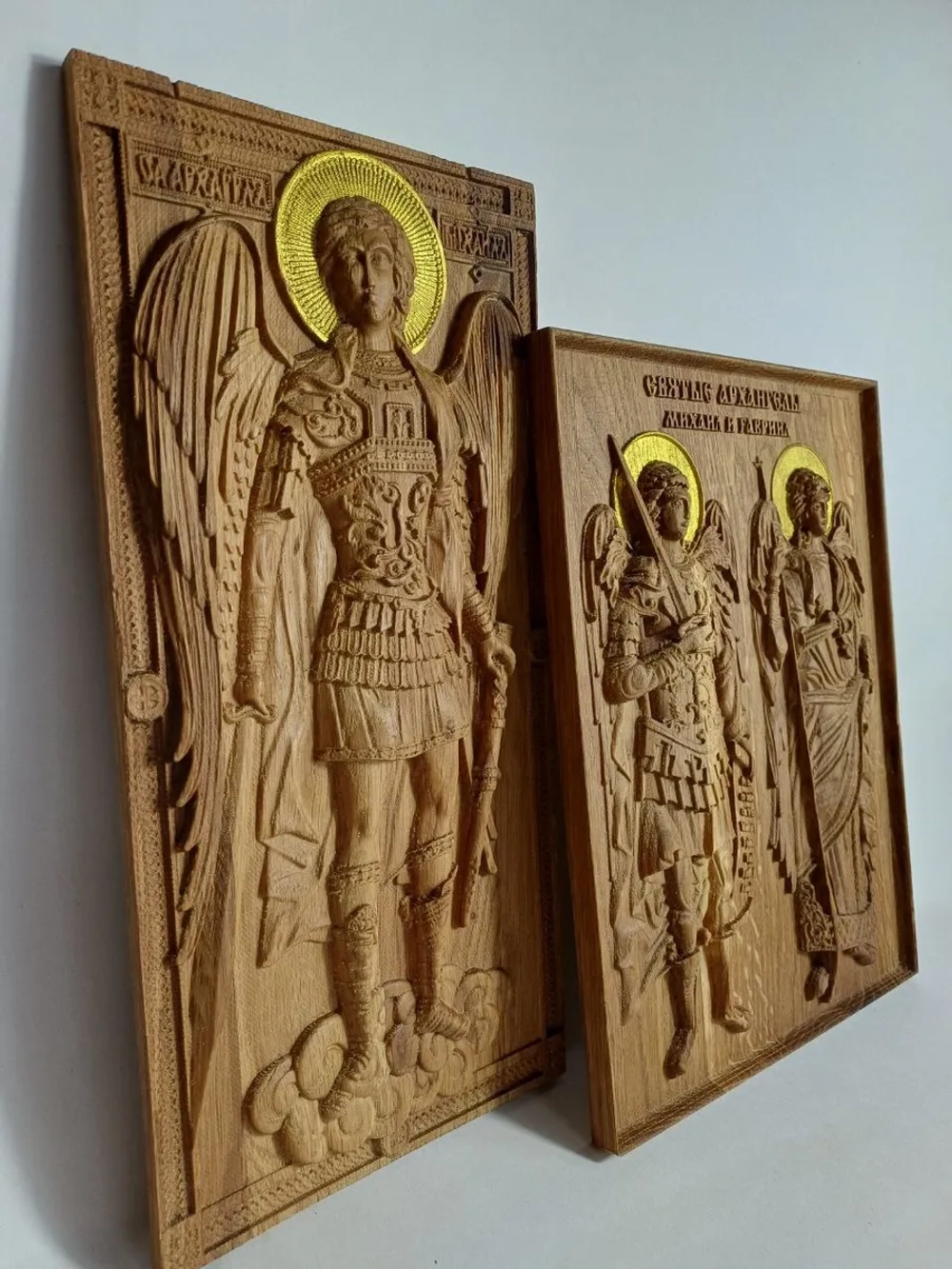 Освященная Икона Св. архангелов Михаила и Гавриила 25х19 см