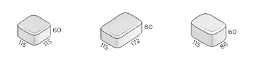 Тротуарная плитка Steingot Классика, цвет  Bianco Nero, Premium, мультиформат, толщина 60 мм