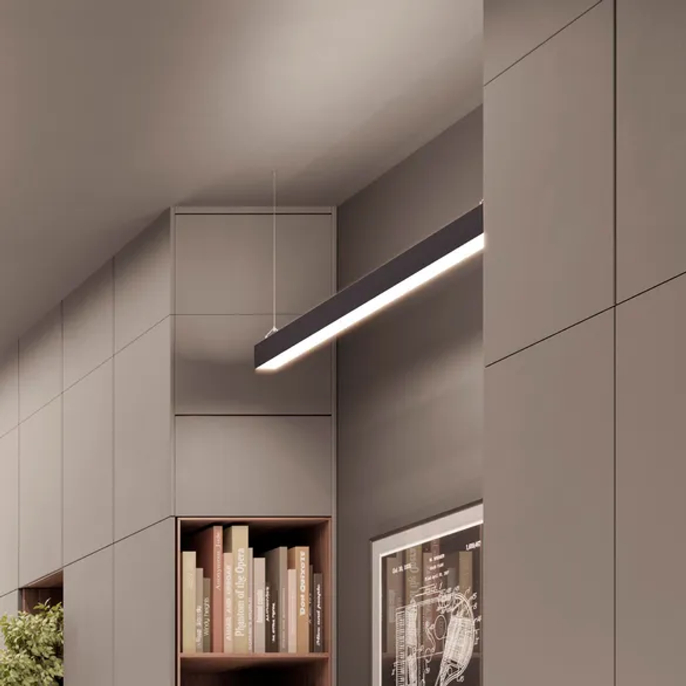 Профиль LINE-6070-2000 ANOD BLACK (Arlight, Алюминий) 046402