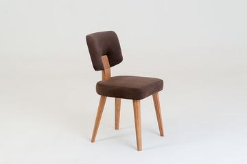 Стул Монте (дуб/тон светлый дуб/ткань 100 - GALAXY dark brown)