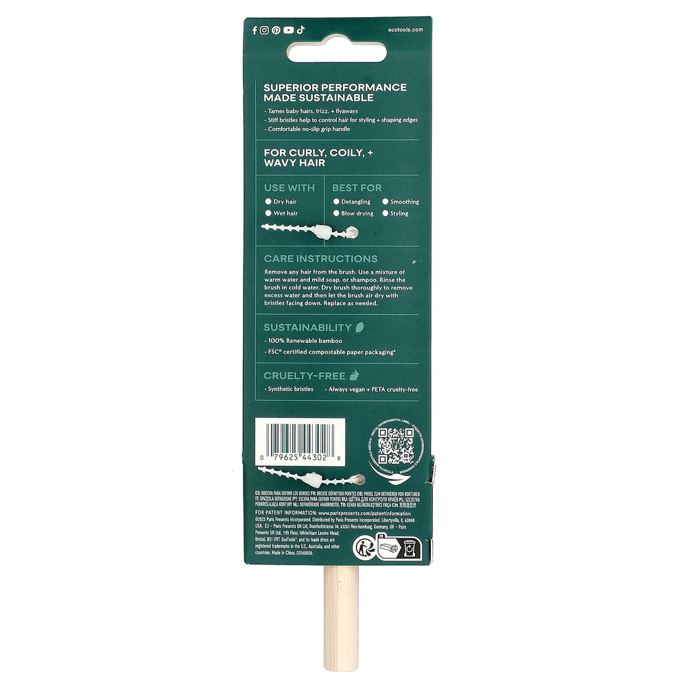 EcoTools, щетка для контуринга, для вьющихся, кудрявых и волнистых волос, 1 шт.