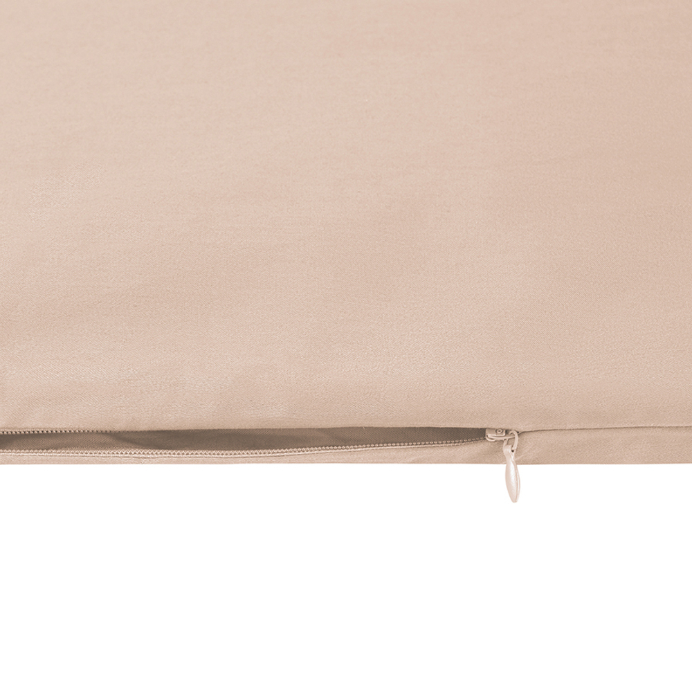 Комплект постельного белья из премиального сатина бежевого цвета из коллекции essential, 200х220 см