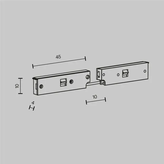 Коннектор питания угловой с проводом 1см Levity Technical tra184cpc-1b-3
