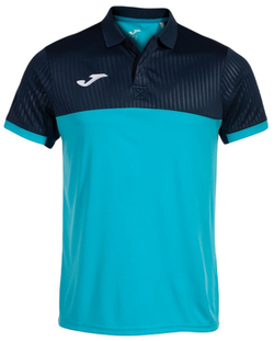 Теннисное поло Joma Montreal Polo - fluor turquoise/navy