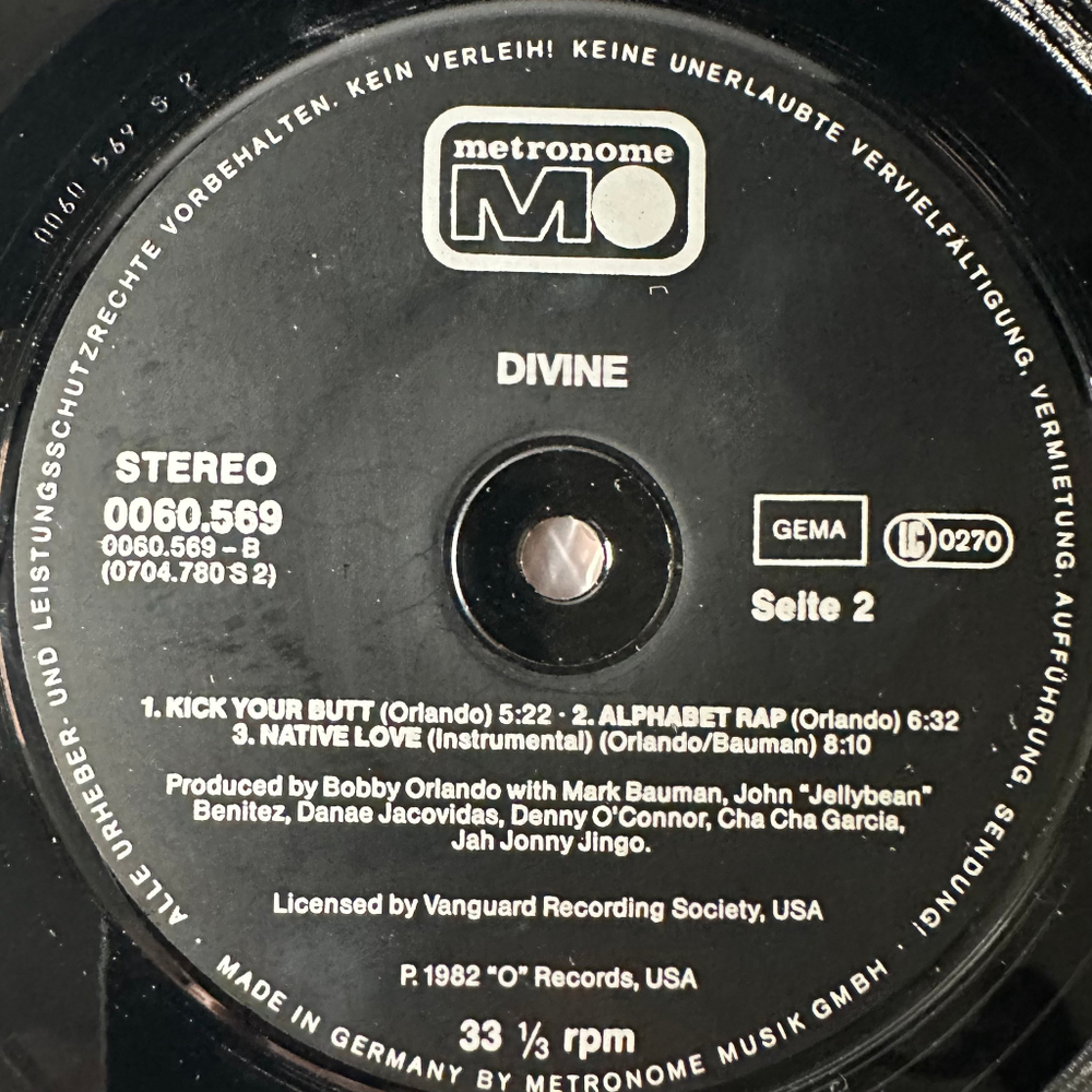 Divine ‎– My First Album (Германия 1982г.)