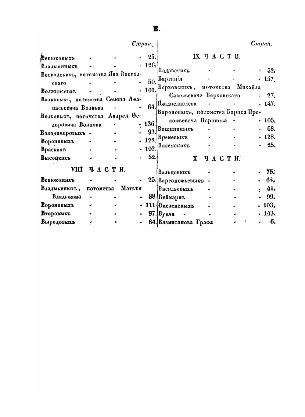 Общий гербовник дворянских родов Всероссийския империи, начатый в 1797 году. Алфавитный список к 1-10 частям | Нет автора