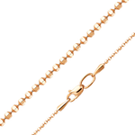 Цепь из красного золота с алмазной гранью (плетение «Шарики»)