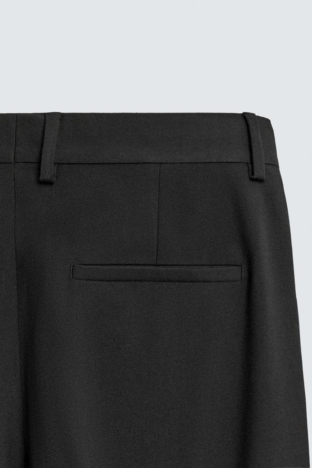 ZARA БРЮКИ STRAIGHT FIT КОМФОРТ, ЧЕРНЫЙ